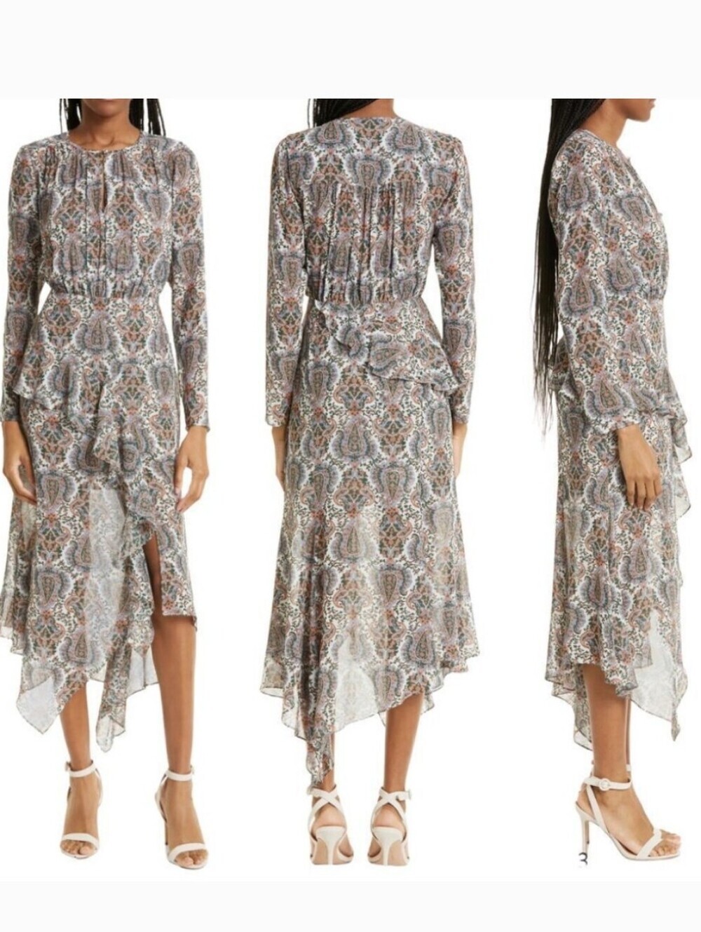 Veronica Beard Sazan Paisley Dress